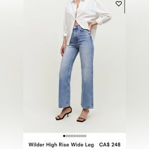 Reformation Wilder High Rise Crop 25